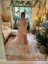 Load image into Gallery viewer, Adorable ready to ship nude blush  Poetry chiffon reclamation dress