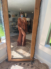 Load image into Gallery viewer, Bloom button dress/robe in Brown ready to ship