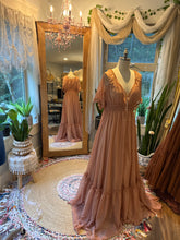 Load image into Gallery viewer, Ready to ship sale prairie hearts chiffon coral comes with everyday slip dress