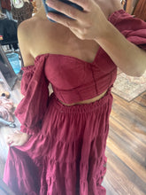 Load image into Gallery viewer, Ready to ship berry hand dyed two piece - meant for  bigger busts on sale