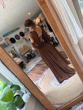 Load image into Gallery viewer, A new day stretchy dark Brown dress sale ready to ship