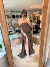 Load image into Gallery viewer, Reserved brown hand dye lace dress
