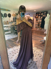 Load image into Gallery viewer, Show off those shoulder hand dyed ready to ship dress