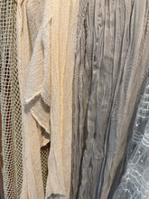 Load image into Gallery viewer, (Package Q) bigger pieces ready to ship Box of fabric remnants perfect for baby layering (photo prop)