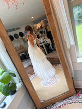 Load image into Gallery viewer, Ready to ship sale off white ivory Hey babe dress with tulle wrap overskirt