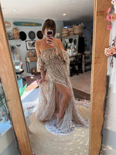 Load image into Gallery viewer, Sale Ready to ship crinkle print mystical wonders two piece rust floral
