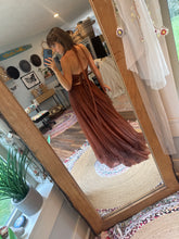 Load image into Gallery viewer, Love bird hand dyed slightly imperfect ready to ship rust (liked in cotton)
