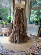 Load image into Gallery viewer, Ready to ship sample sale - Opaline dress tan brown/ivory sleeveless one of a kind