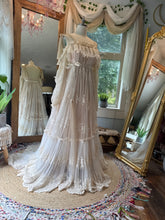 Load image into Gallery viewer, Ready to ship one only sample sale Beatrice Dress with sleeves one of a kind lace gown