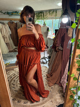 Load image into Gallery viewer, New You Glow Girl two piece rust rayon ready to ship