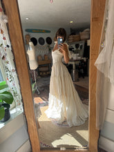Load image into Gallery viewer, Sample sale The Revival Dress in ivory linen fabric ready to ship sm-large adjustable one size