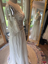 Load image into Gallery viewer, One of a kind we belong top satin, silk, embroidery and lace with you glow girl skirt ready to ship sale