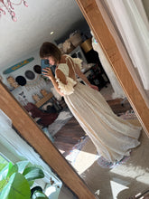 Load image into Gallery viewer, Kindest heart dress ready to ship in embroidery cotton ivory