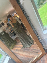 Load image into Gallery viewer, Preorder allow 6-8 week The Sugar Sugar dress olive linen cotton