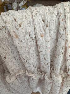 Ready to ship show off those shoulders two piece crinkle dress with one of a kind hand dye top