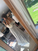 Load image into Gallery viewer, Ready to ship sale poetry embroidery lace with dark nude lining maternity friendly