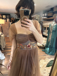 Ready to ship one of a kind hand dyed love bird dress