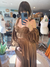 Load image into Gallery viewer, Ready to ship we belong two piece with flowy long sleeves satin skirt sale