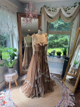 Load image into Gallery viewer, Ready to ship sample sale - Opaline dress tan brown/ivory sleeveless one of a kind