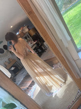 Load image into Gallery viewer, Ready to ship two dress deal prairie hearts and Hand dyed beige hey babe dress
