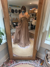 Load image into Gallery viewer, Two dress deal white two piece and always and forever tan with sleeves sale and ready to ship