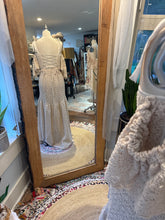 Load image into Gallery viewer, New - we belong top and so Sara skirt in crochet type machine lace ivory beige ready to ship