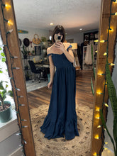 Load image into Gallery viewer, Frolick dress ready to ship in dark denim on sale one of a kind