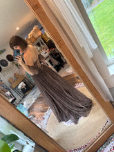 Load image into Gallery viewer, Reserved brown hand dye lace dress