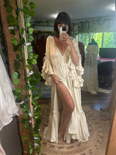 Load image into Gallery viewer, Ready to ship dreams like these satin ivory maxi dress