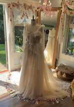 Load image into Gallery viewer, Reserved two piece corset with you glow girl lace skirt