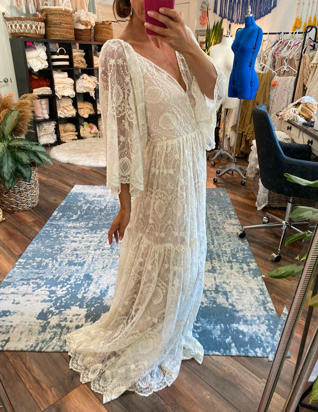 Preorder allow 6-8 week (sheer) lace be love dress