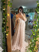 Load image into Gallery viewer, Ready to ship poetry dress in chiffon blush beige floral