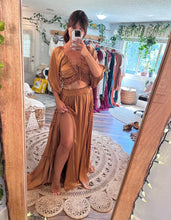 Load image into Gallery viewer, Ready to ship simply two piece in copper soft matte satin reversible top