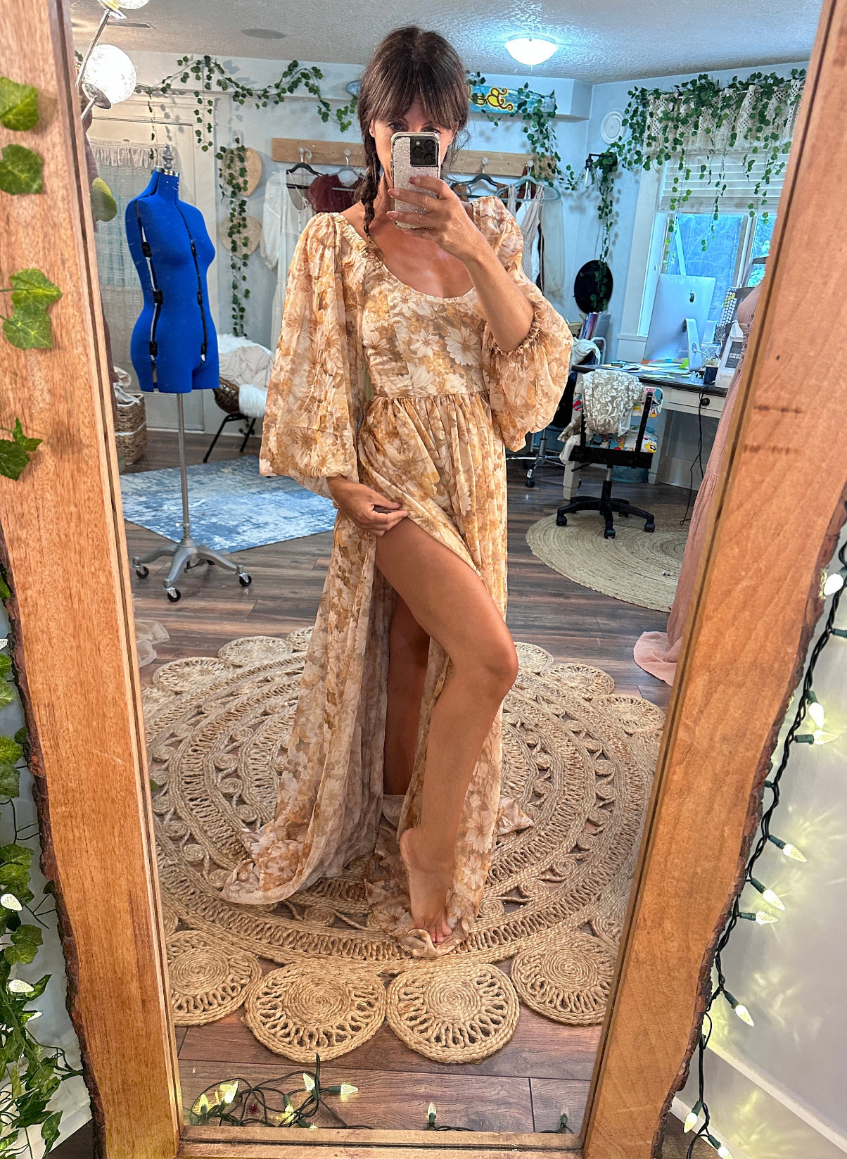 white christmas dresses Preorder allow 6-8 week oh lover in mustard brown floral chiffon dress – We  Are Reclamation