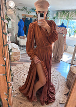 Load image into Gallery viewer, Daydream dress in soft rayon cotton rust ready to ship