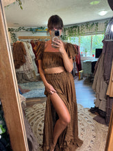 Load image into Gallery viewer, Feel The Joy brown ready to ship two piece dress