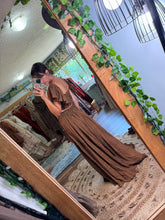 Load image into Gallery viewer, Feel The Joy brown ready to ship two piece dress on sale