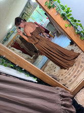 Load image into Gallery viewer, Feel The Joy brown ready to ship two piece dress