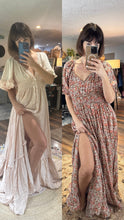 Load image into Gallery viewer, Two dresses Ready to ship prairie hearts and Awaken in beige linen cotton dress on sale