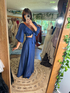 Ready to ship blue two piece