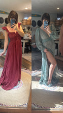 Load image into Gallery viewer, Two dress deal hand dye blue dress with bodysuit included and Always and forever dress on sale ready to ship