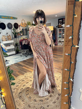 Load image into Gallery viewer, Two dress deal blue green hand dye we belong dress and floral prairie hearts ready to ship sale