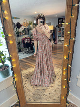 Load image into Gallery viewer, Two dress deal blue green hand dye we belong dress and floral prairie hearts ready to ship sale
