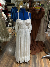 Load image into Gallery viewer, Ready to ship- We Belong  dress in stretchy off white lace slightly sheer