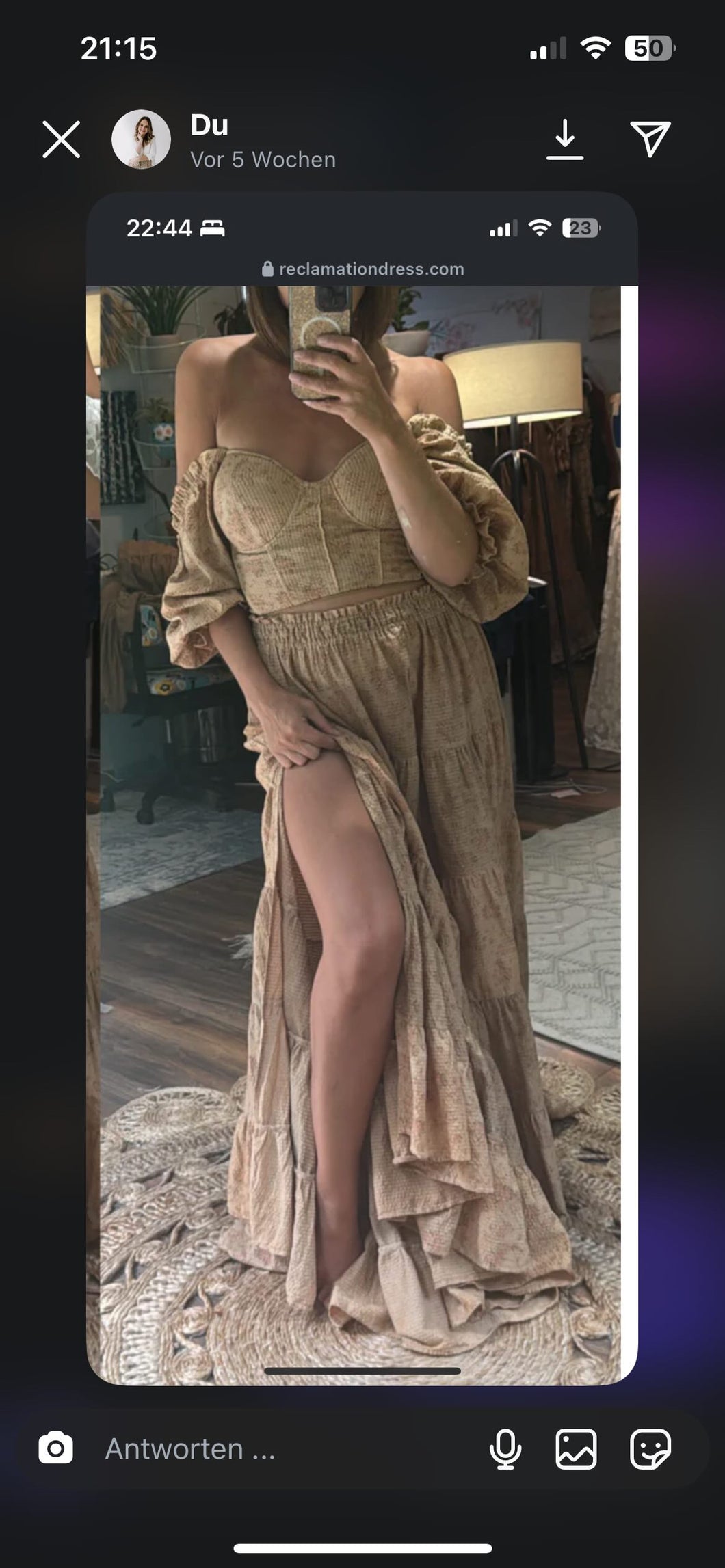 (Mustard tan) Preorder one of a kind  mustard two piece corset dress hand dyed