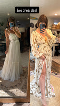 Load image into Gallery viewer, Two dress deal Ready to ship hey babe off white dress with sheer embroidery Charmed dress sale