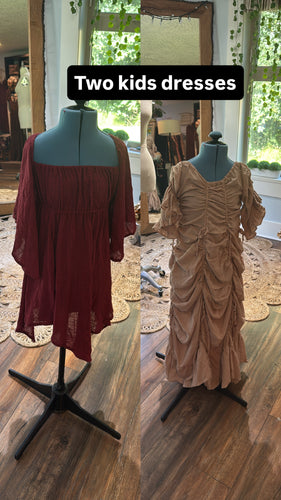 Two kids dress ready to ship