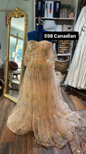Load image into Gallery viewer, Ready to ship Made with Love gown in embroidery tulle (lined)