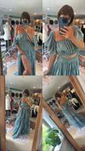 Load image into Gallery viewer, Two skirt one top deal ready to ship coastal blue dress