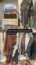 Load image into Gallery viewer, Baby bundle layers photo prop fabric remnants ready to ship (package number 1)